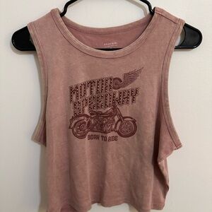 Women's Pink Graphic Muscle Tank - Motor Speedway